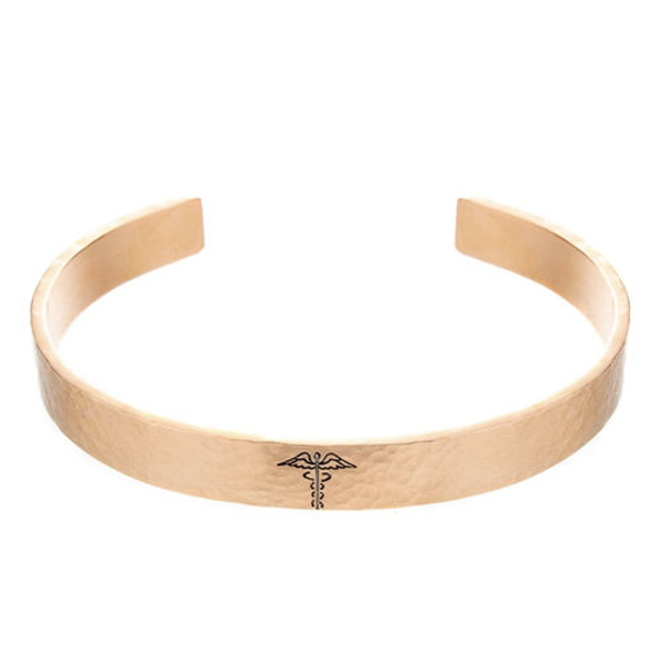 Picture of 14k Gold Medical ID Cuff Bracelet