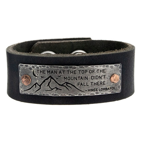 Picture of Leather Cuff Snap Bracelet Top of the Mountain