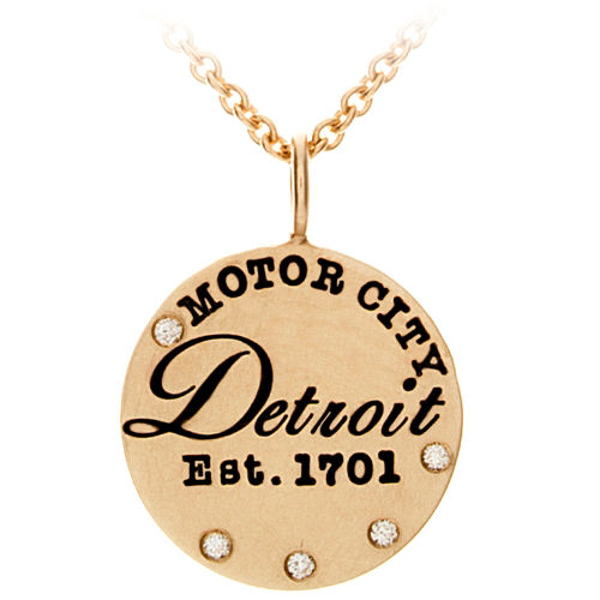 Picture of 14k Gold Detroit Charm