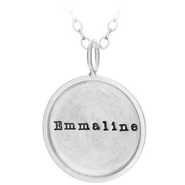 Picture of Silver Rimmed Name Charm