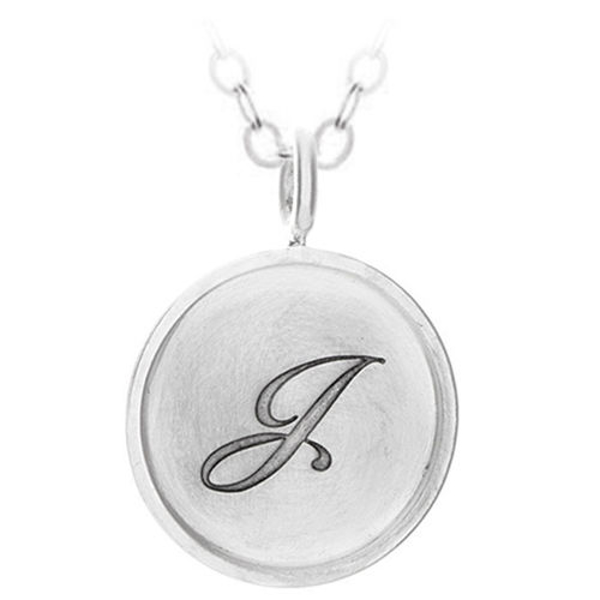 Picture of Silver Rimmed J Letter Charm