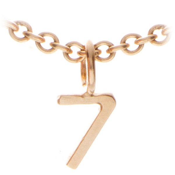Picture of 14K Gold Letter/Number Necklace