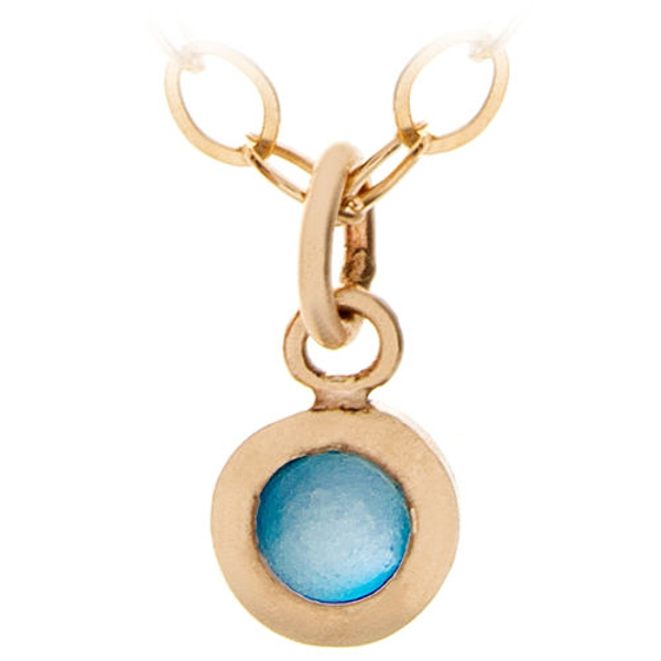 Picture of 14K Gold Cabochon Necklace