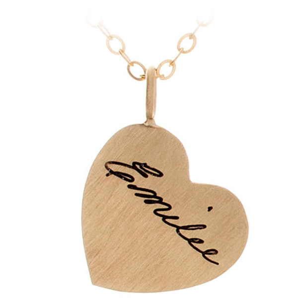 Picture of Engraved Heart Necklace