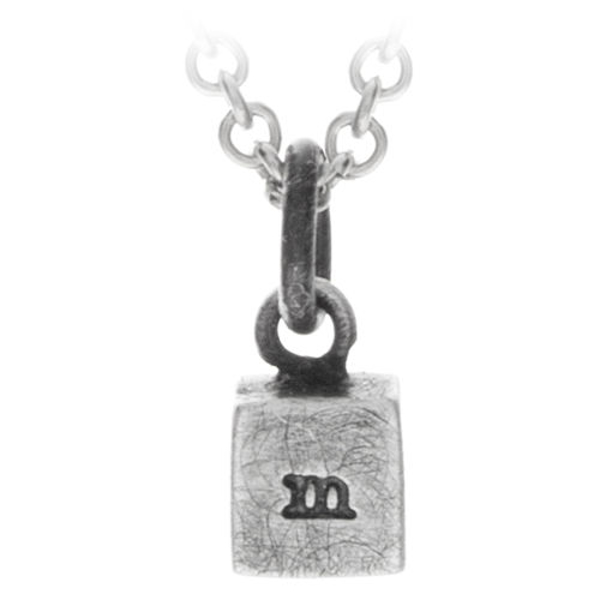 Picture of Petite Silver Cube Necklace