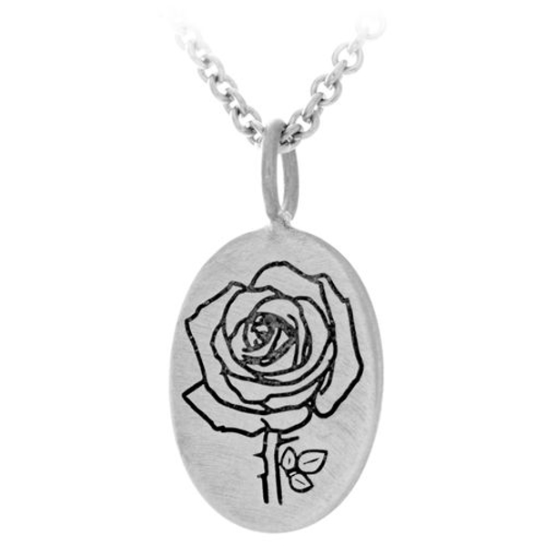 Picture of June Birth Flower and Wedding Day Rose Charm