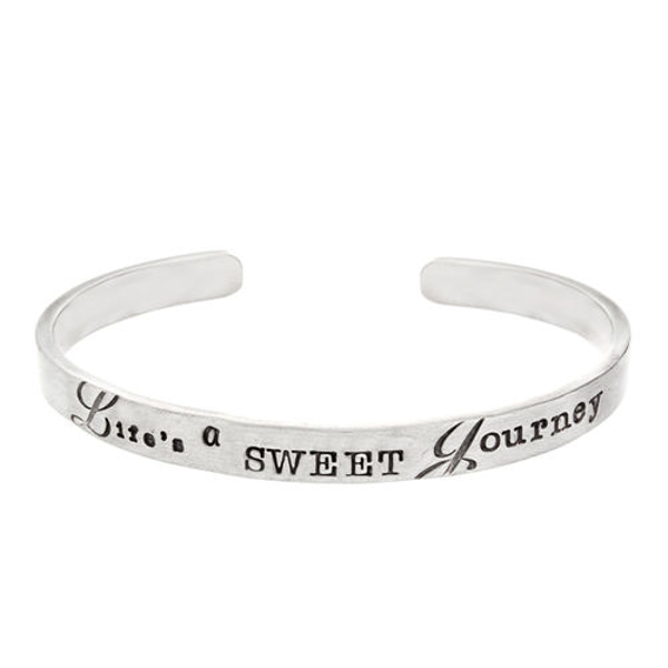 Picture of Silver Life's a Sweet Journey Cuff Bracelet