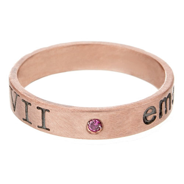 Picture of 14K Rose Gold Ring With Diamond