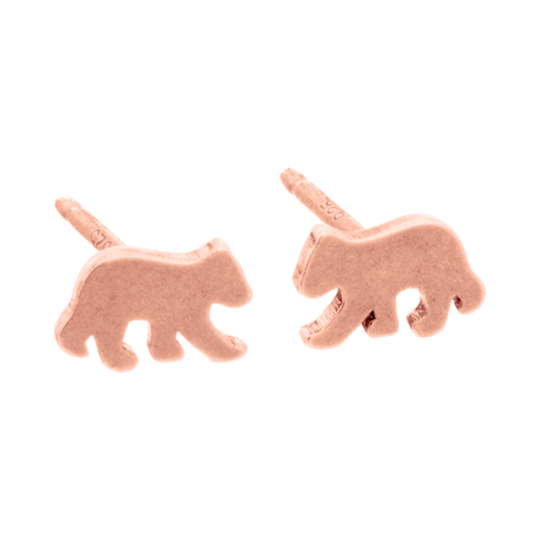 Picture of Gold Bear Cub Stud Earring Set