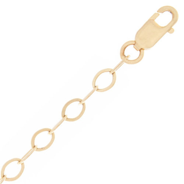 Picture of 14K Gold 3mm Flat Oval Cable Chain