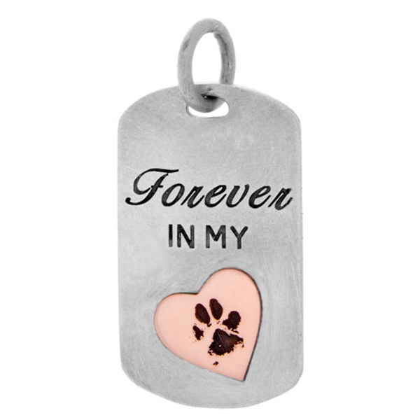 Picture of Dog tag with engraved paw