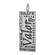 Unleash Your Inner Hero: Custom Pendant with Words of Bravery and Strength