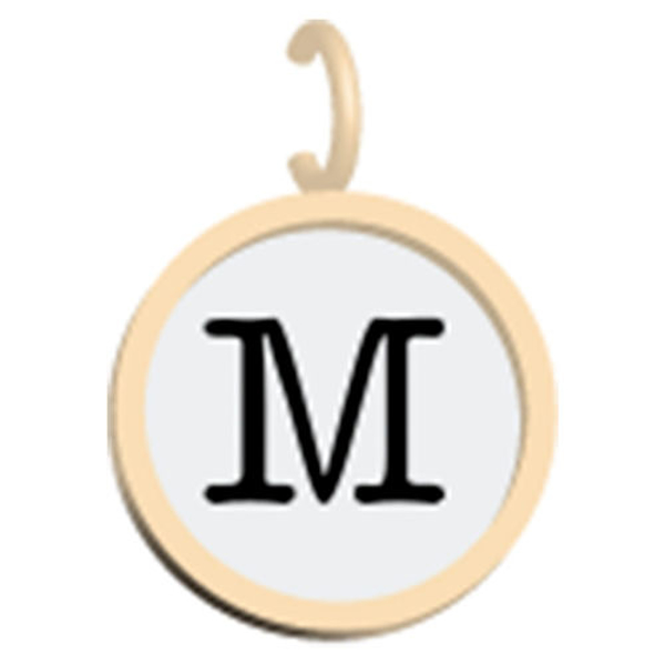Picture of Silver and Gold 5/8" Initial Charm