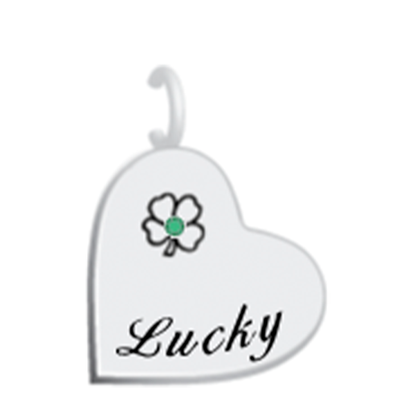 Picture of Silver Lucky Heart Charm