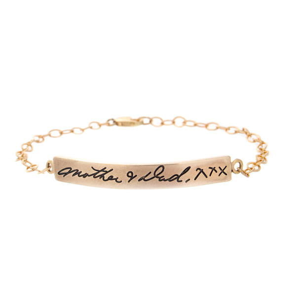 Picture of Engraved Gold ID Bracelet