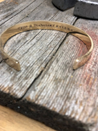 gold medical id cuff bracelet inside engraving diabetes asthma emergency information